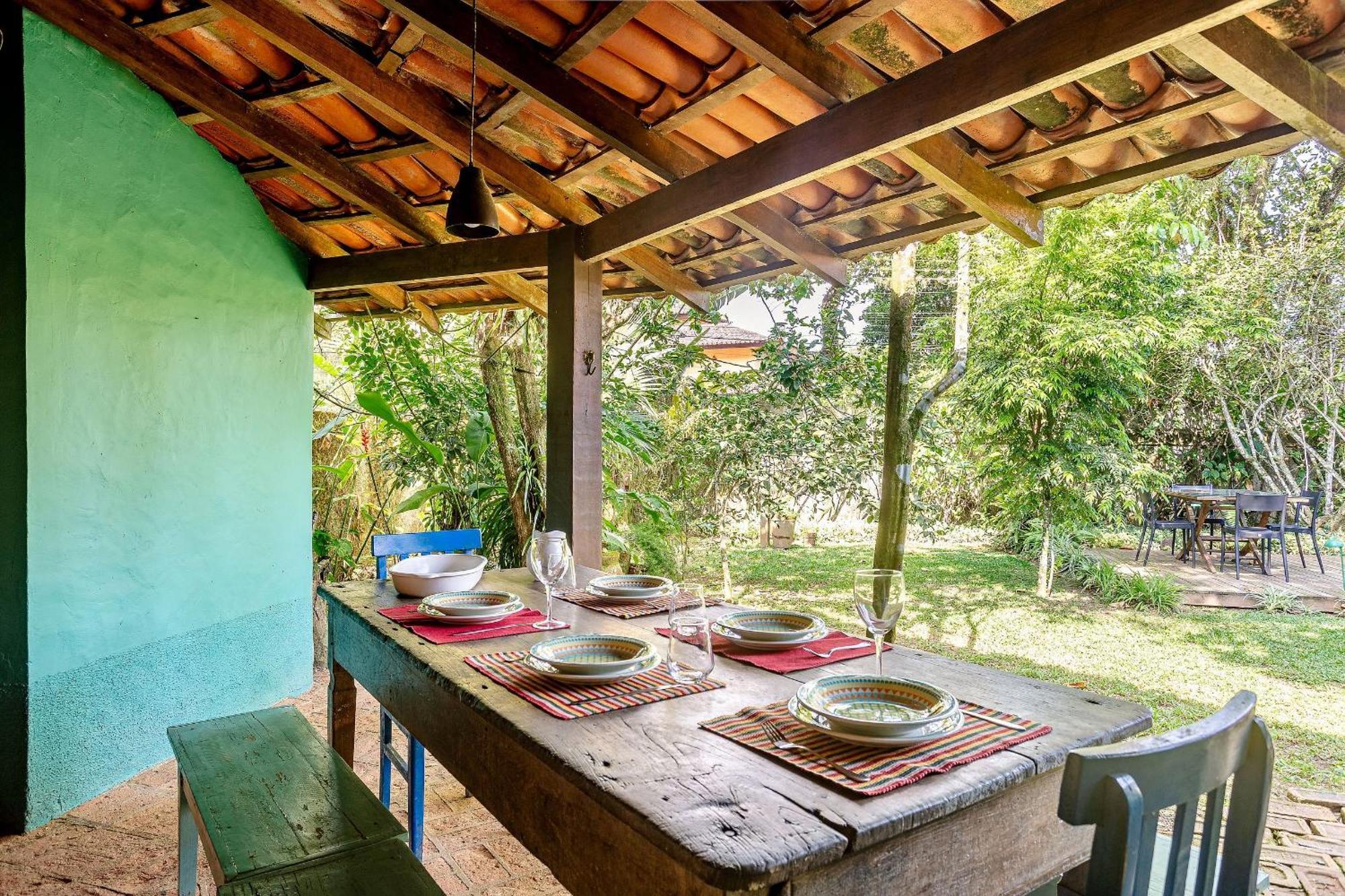 Casa Dos Passaros Na Areia A 20M Da Praia Da Baleia Com 3 Suites E 1 Dorm, Com Ar Condicionado, Wifi, Smart Tv, Cozinha Completa E Churrasqueira Сао Себастиао Екстериор снимка