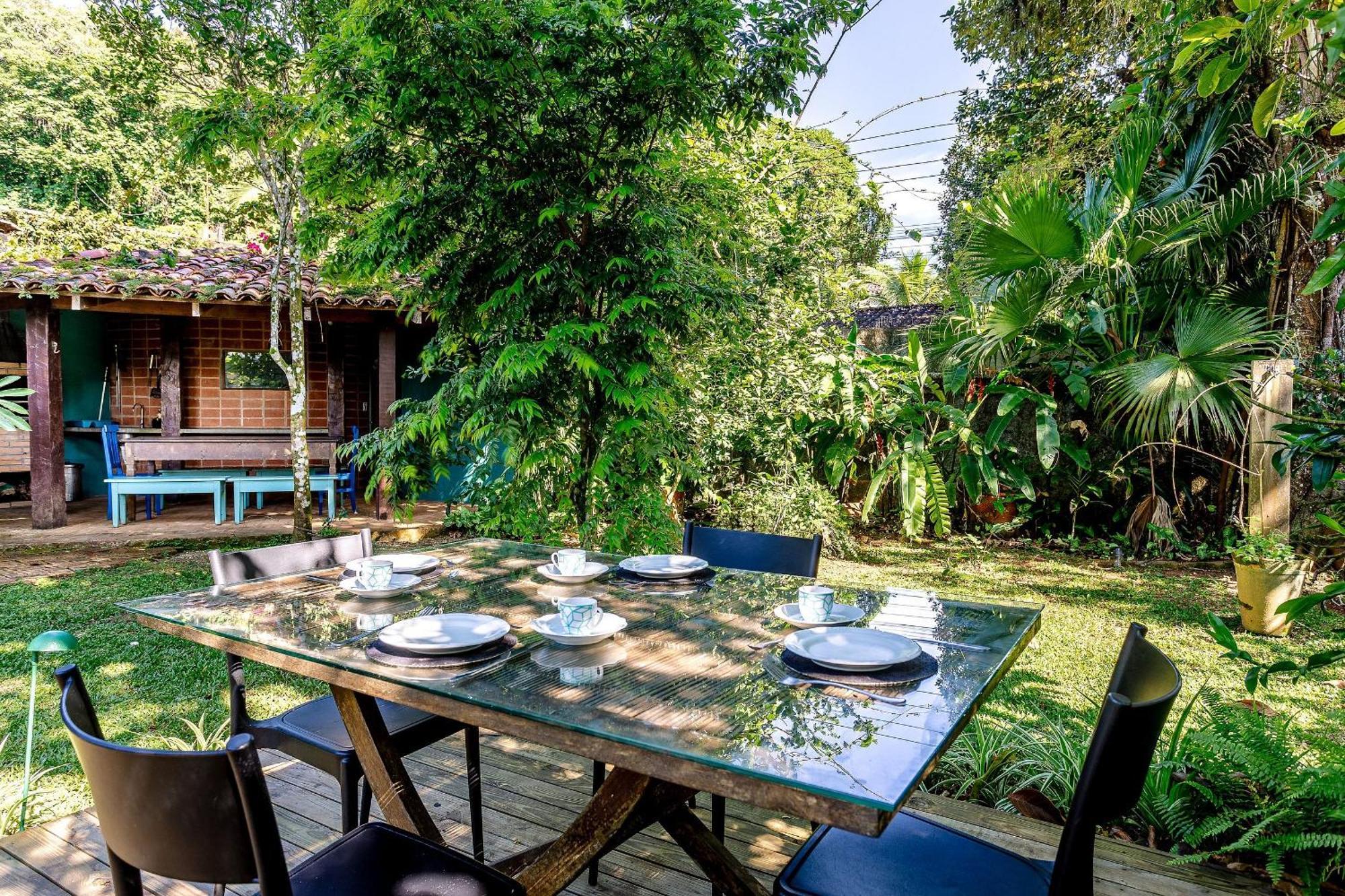 Casa Dos Passaros Na Areia A 20M Da Praia Da Baleia Com 3 Suites E 1 Dorm, Com Ar Condicionado, Wifi, Smart Tv, Cozinha Completa E Churrasqueira Сао Себастиао Екстериор снимка