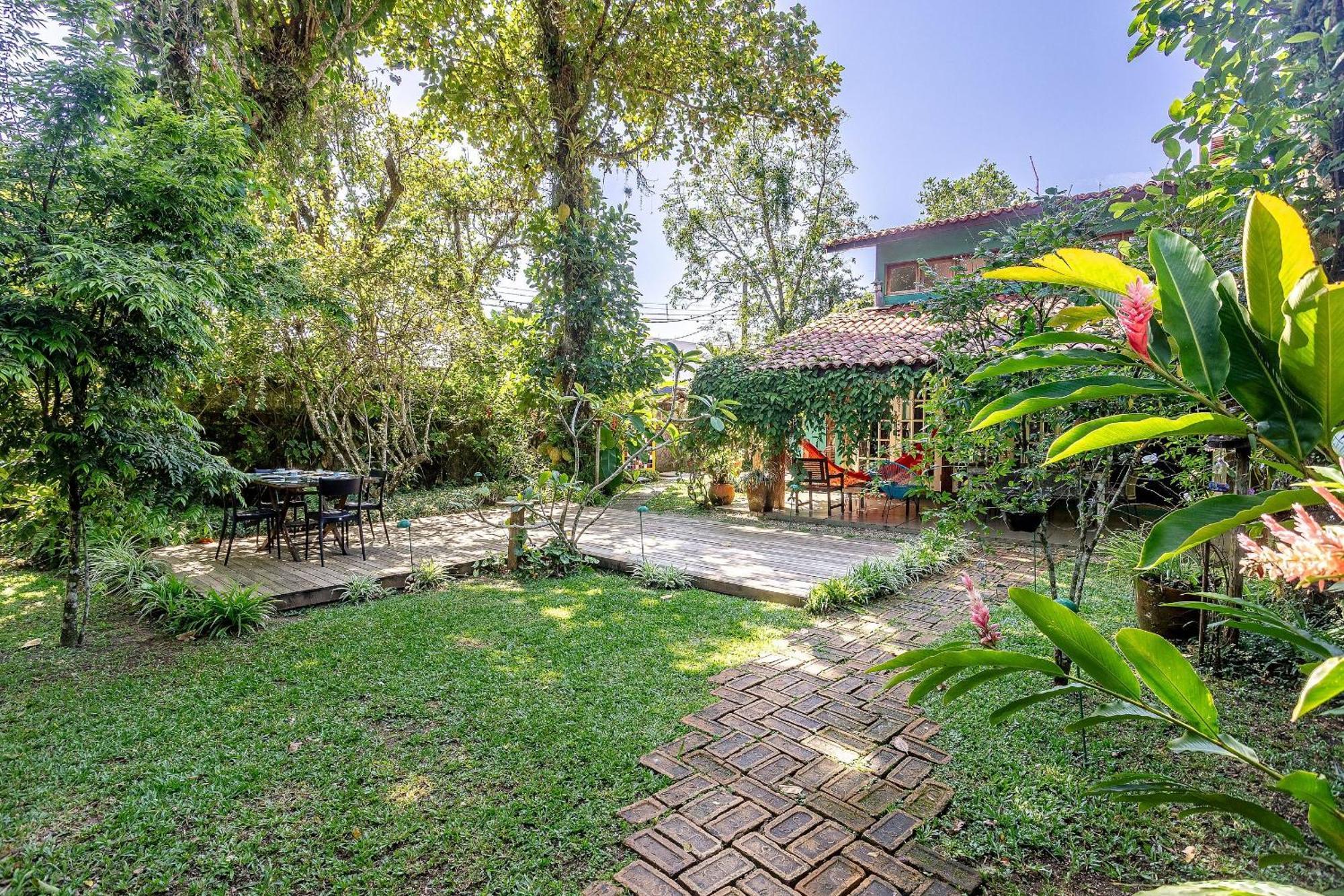 Casa Dos Passaros Na Areia A 20M Da Praia Da Baleia Com 3 Suites E 1 Dorm, Com Ar Condicionado, Wifi, Smart Tv, Cozinha Completa E Churrasqueira Сао Себастиао Екстериор снимка